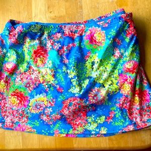 Swim skirt with hidden bikini bottom